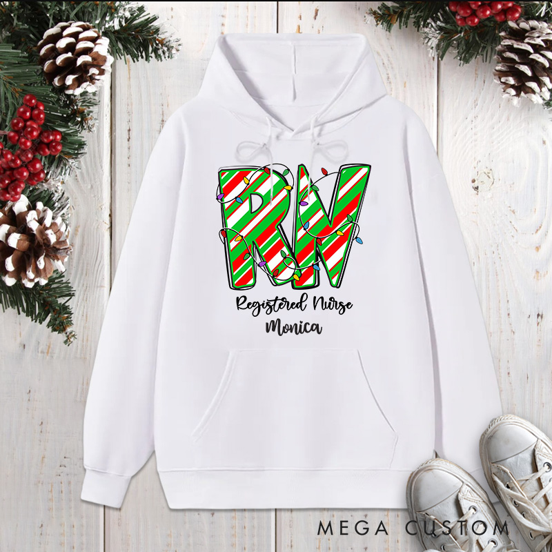 Personalized Hoodies for Nurse Customized Registered Nurse Design Hoodies Xmax Gift