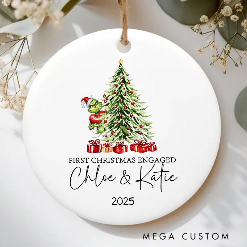 Personalized Heart Stolen First Christmas Movie Ceramic Christmas Ornament Movie Lovers Christmas Gift Film Xmas Gift Christmas Decor