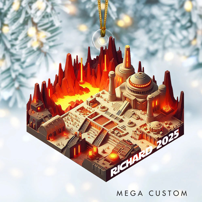 Personalized Future Planet Movie Room 2D Flat Acrylic Ornament Movie Christmas Gift Film Xmas Gift Christmas Decor