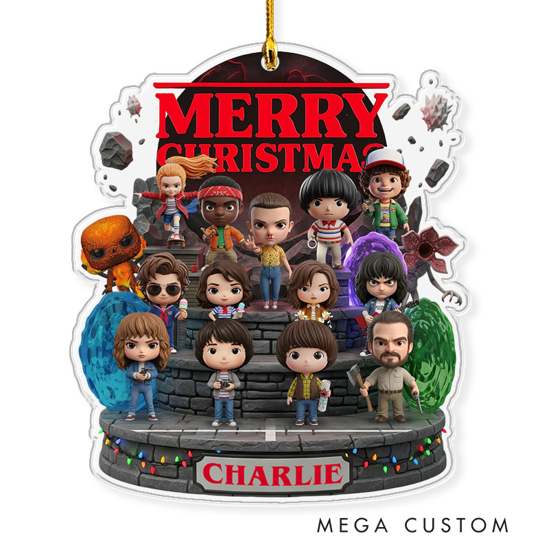 Personalized Horror TV Show Movie Fan 2D Flat Acrylic Ornament Movie Christmas Gift Film Xmas Gift Christmas Decor