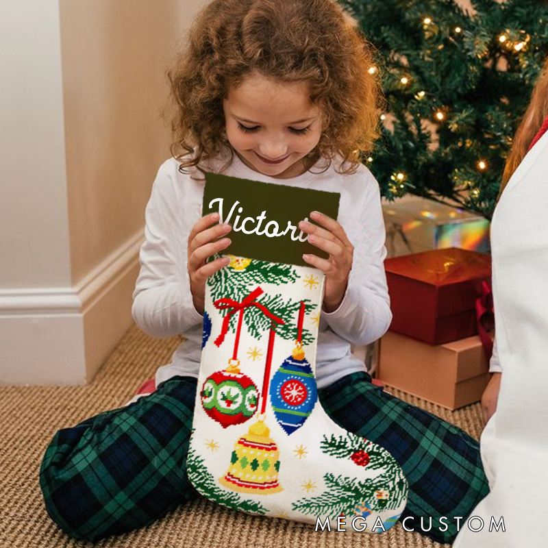  Personalized Colorful Owl Ornaments Christmas Stocking