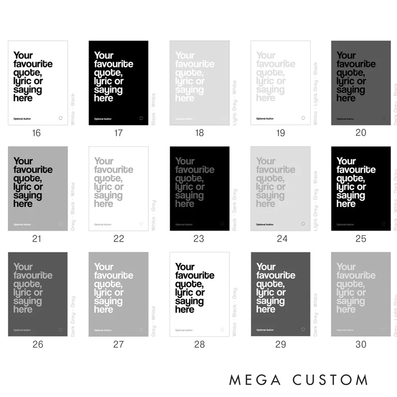 Personalized Quote Print Wall Art Your Quote Typography Prin Poster Without Frame Custom Art Lover Gift Custom Print