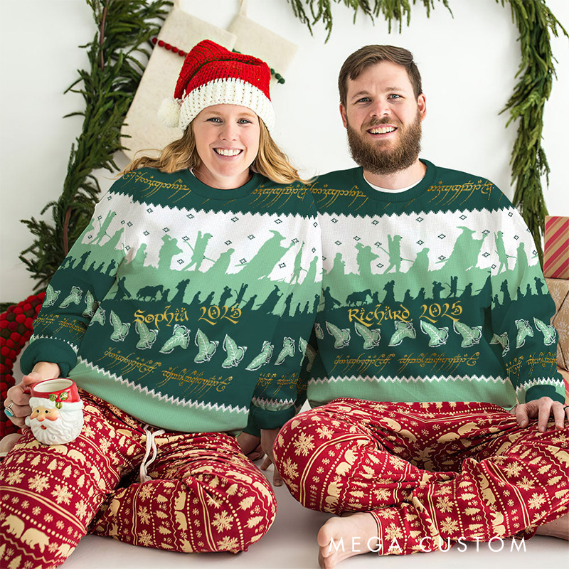 Personalized the Lealf Crew Christmas Ugly Sweater Movie Christmas Sweater Film Fan Family Sweater