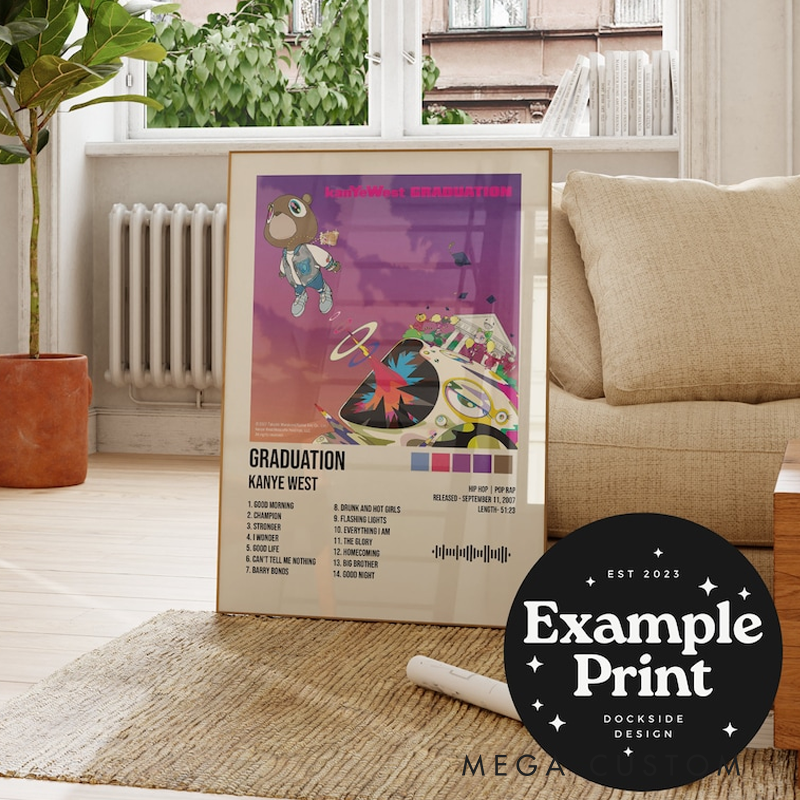 Personalized Album Cover Print Any Album Poster Print Album Cover Wall Art Without Frame