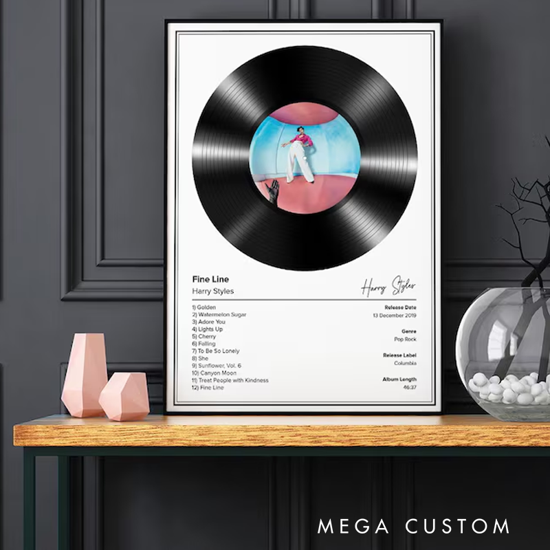 Personalized Music Posters Custom Vinyl Record Album Posters Choose Your Own Album Print Custom Music Posters  Without Frame