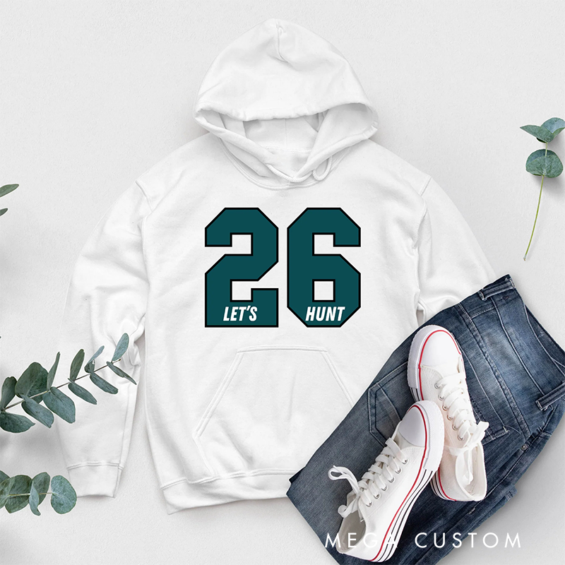 Personalized Sports Hoodie with Custom Number Design