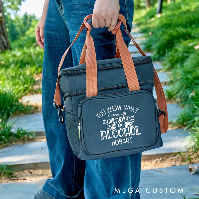 Personalized Cooler Bags Custom Camping Outdoor Party Cooler Bags Gift for Hiker Outdoor Enthusiasts