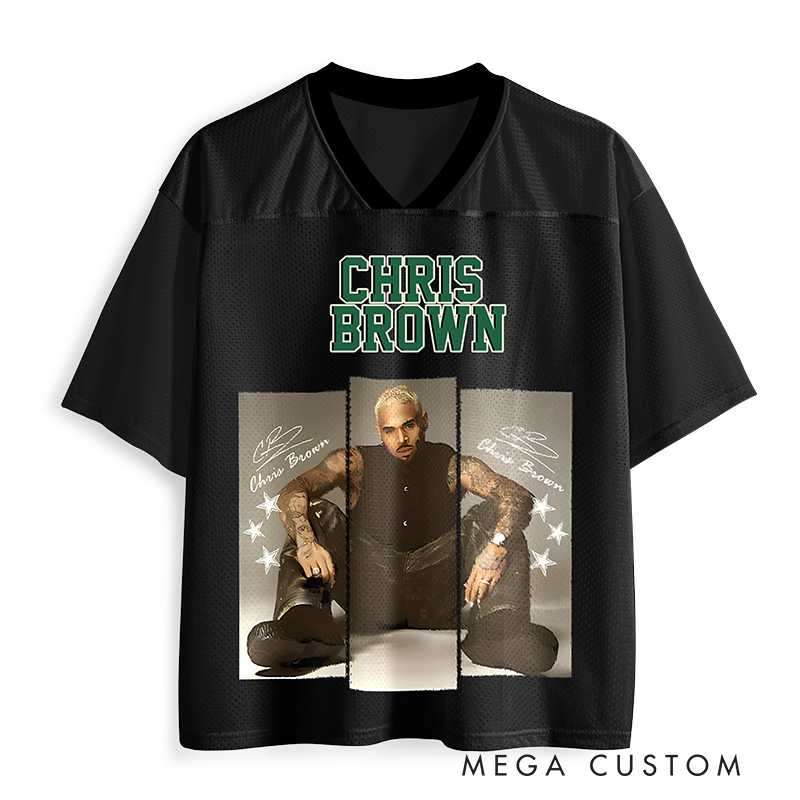 Personalized Football Jersey Mesh Concert Outfit Concert Shirt