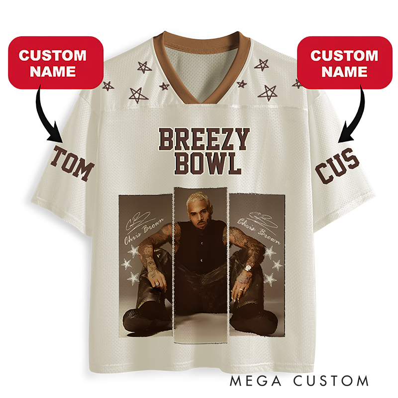 Personalized Football Jersey Mesh Concert Outfit Concert Shirt