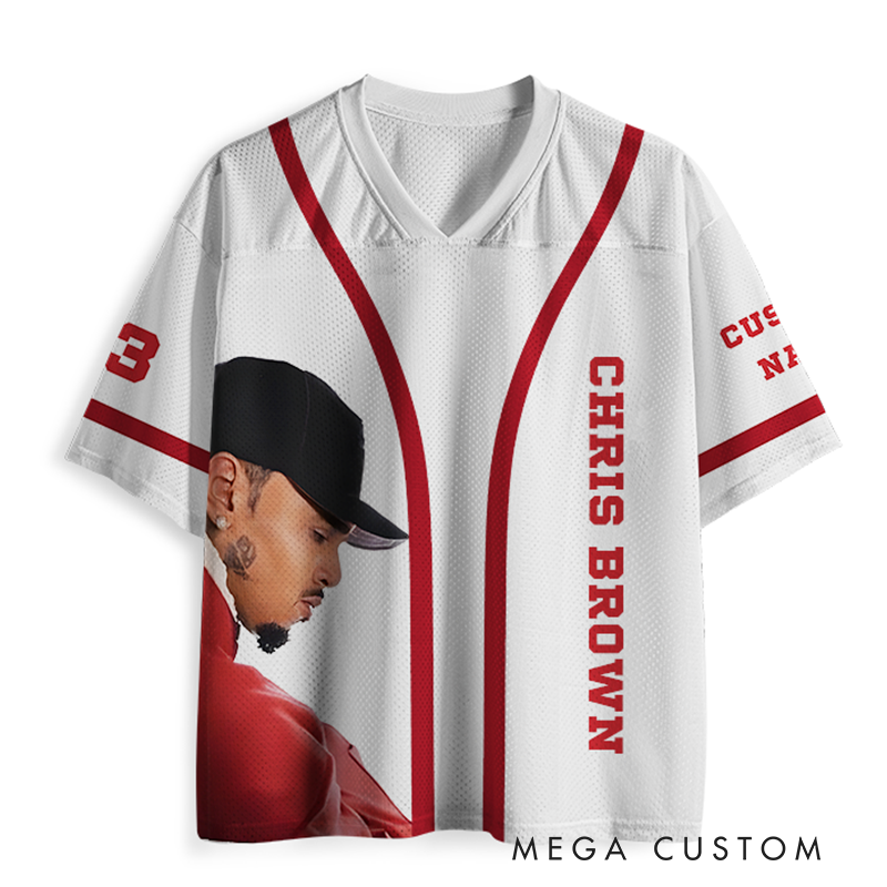 Personalized Football Jersey Mesh Concert Outfit Concert Shirt Gift for Fans