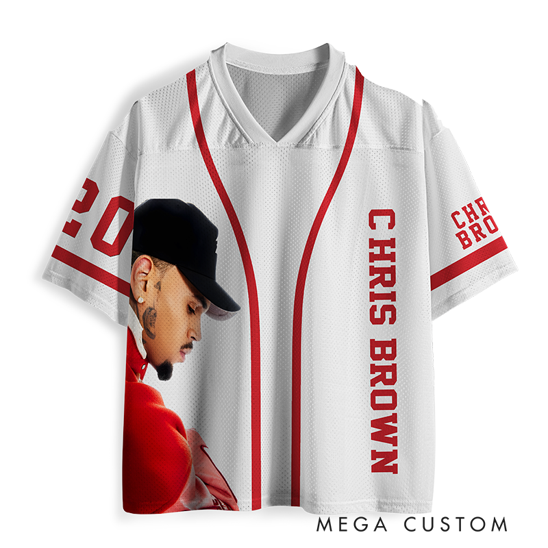 Personalized Hip Hop Music Tour Jersey Football Jersey Mesh Concert Outfit Concert Shirt Gift for Fans Country Music
