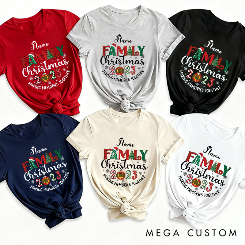 Personalized Family Christmas Making Memories Together Matching Outfit