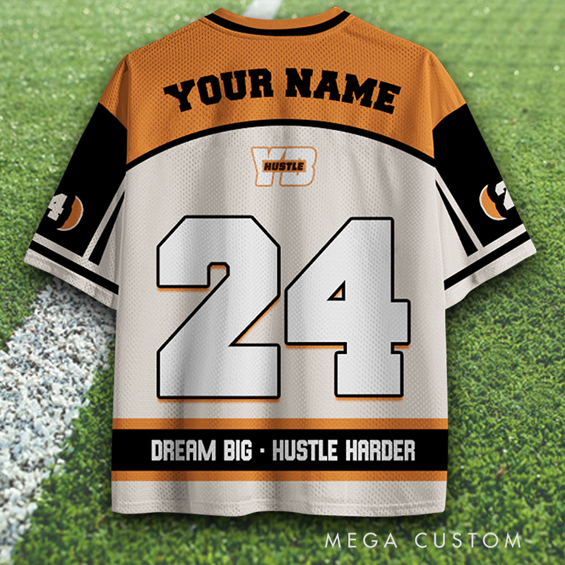 Personalized Sports Jersey Featuring Customizable Team Name and Number  