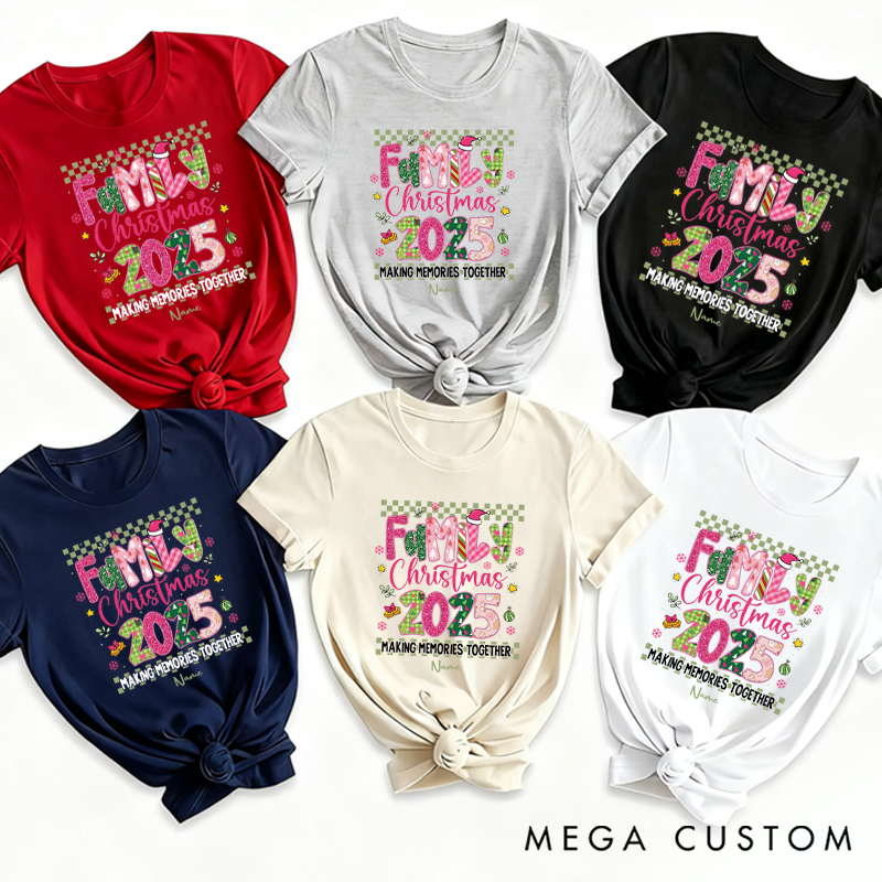 Personalized Family Christmas Making Memories Together Matching Outfit for Special Gatherings