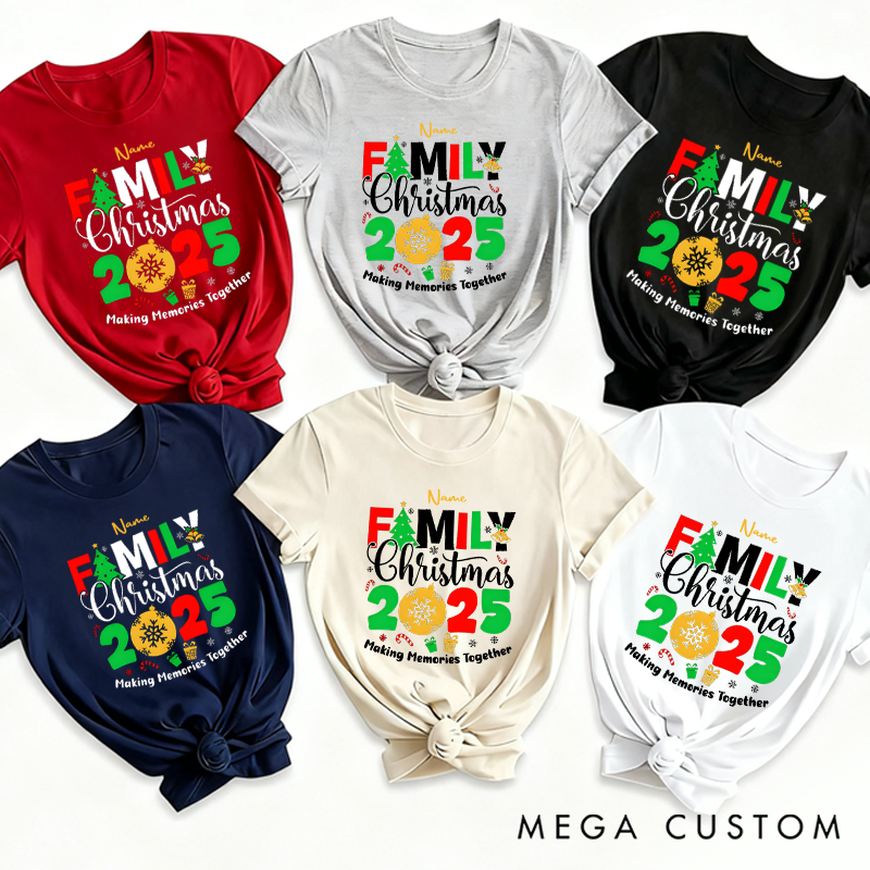 Personalized Family Christmas Making Memories Together Matching Outfit for Memorable Christmas Moments