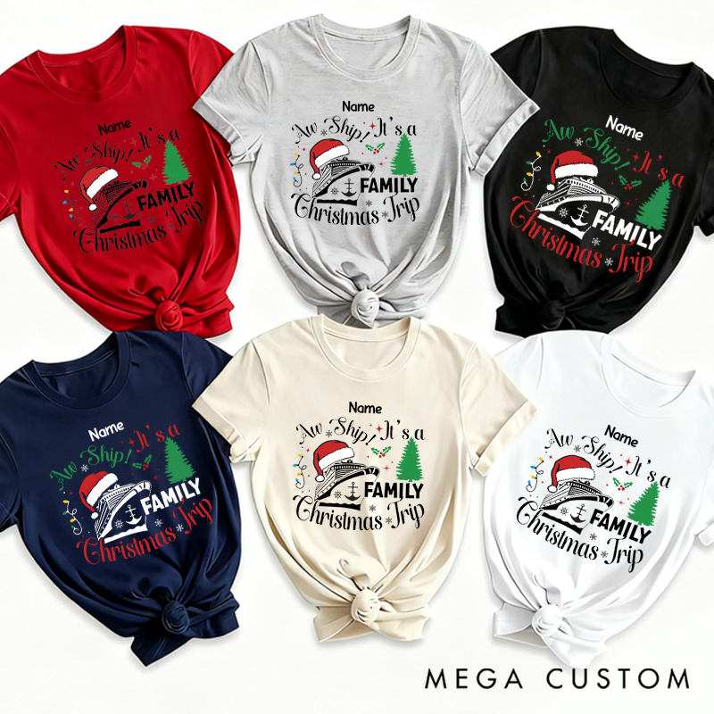 Personalized It's a Family Christmas Trip Theme Matching Outfit for Memorable Christmas Moments