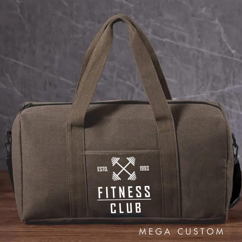 Personalized Gym Canvas Duffle Bag Gear Bag Lightweight Fitness Bag for Fitness Enthusiast
