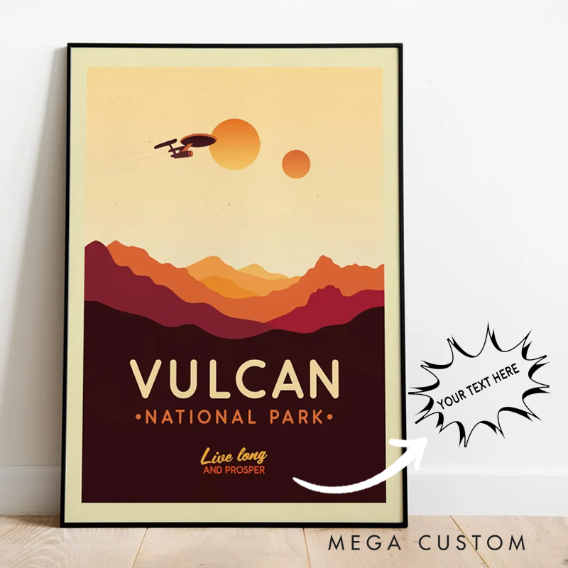Personalized National Park Wall Art Remembrance Poster Dune Movie Posters Custom Sci-Fi Lovers Gift for Geek