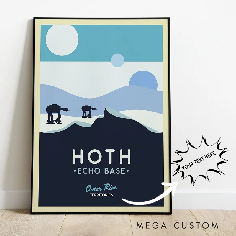 Personalized National Park Remembrance Poster Wall Art Minimalist Art Posters Custom Sci-Fi Lovers Gift for Geek