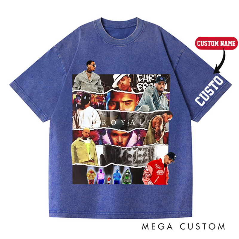 Personalized Hip Hop Music Tour Washed T-Shirts Concert Shirt Gift for Fans Country Music Music Lover