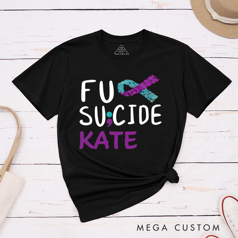 Personalized Suicide Prevention T-Shirt Suicide Awareness Gift Support Gift