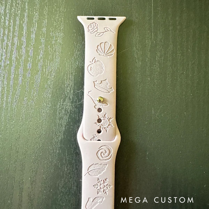 Personalized My Princess Silicone Watch Band for Apple Watch Movie Lover Apple Watch Strap