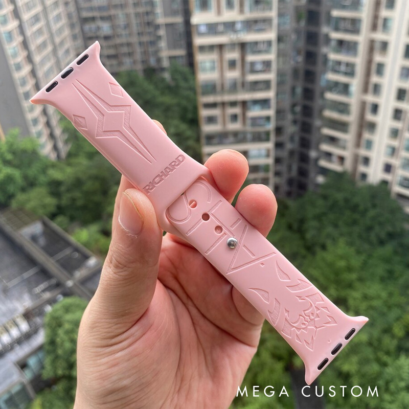 Personalized Galaxy Fighter Silicone Watch Band for Apple Watch Movie Lover Apple Watch Strap