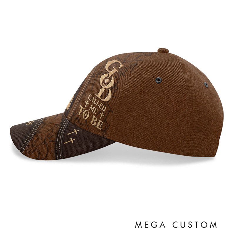 Personalized God Called Me To Be Classic Cap with Name Baseball Cap Rrligious Gift for Pastor