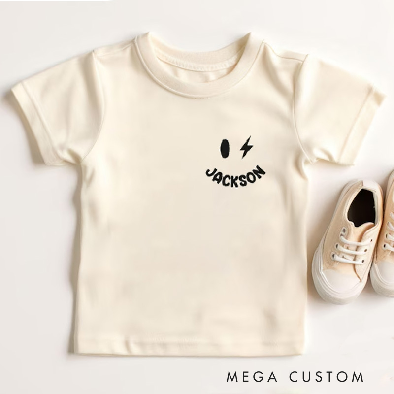 Personalized Five is a Vibe Kids T-Shirt with Bold Lettering and Fun Design for a Stylish Birthday