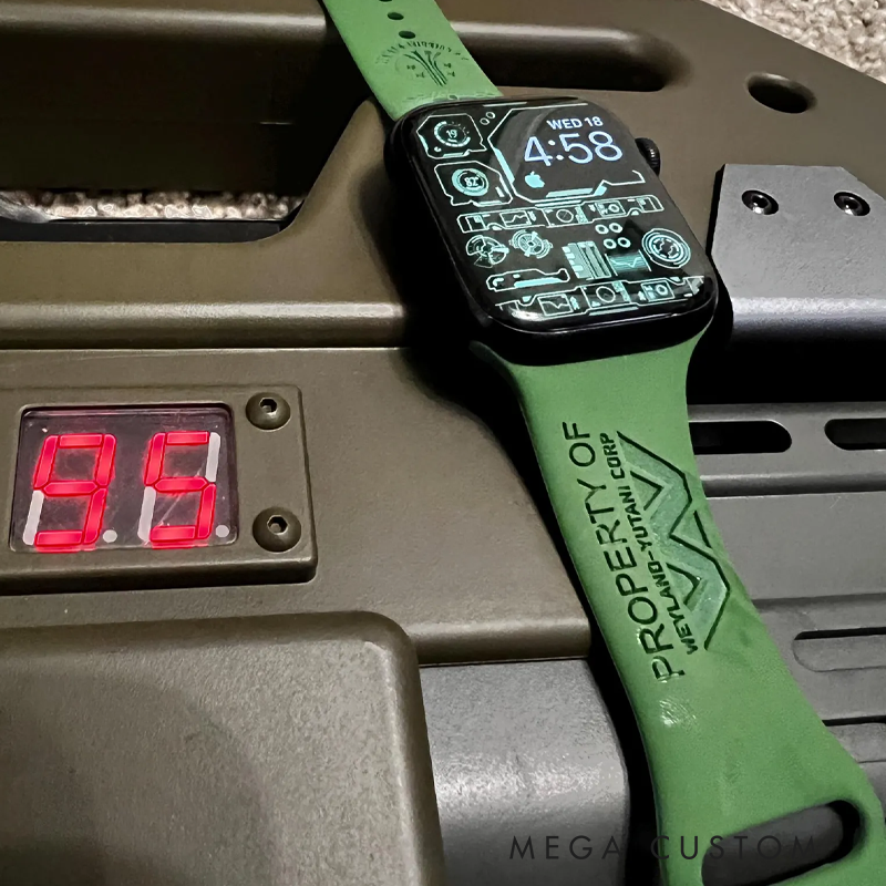 Personalized Aliens Colonial Marines Apple Watch Band Engraved Apple Watch Band Gift for Geek Science Enthusiasts