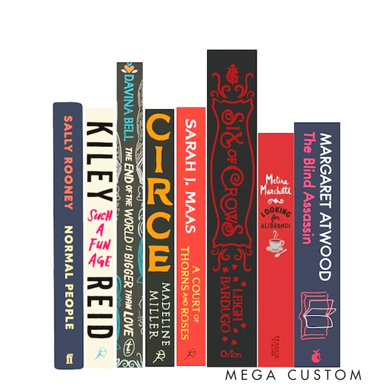 Personalized Book Stack Wall Art with Name Custom Bookish Wall Decor Reading Nook Poster Book Lover Gift Bookish Gift