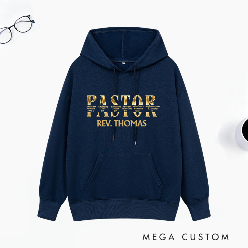 Personalized Pastor Appreciation Classic Hoodies with Name Unisex Hoodies Religious Appreciation Gift for Pastor