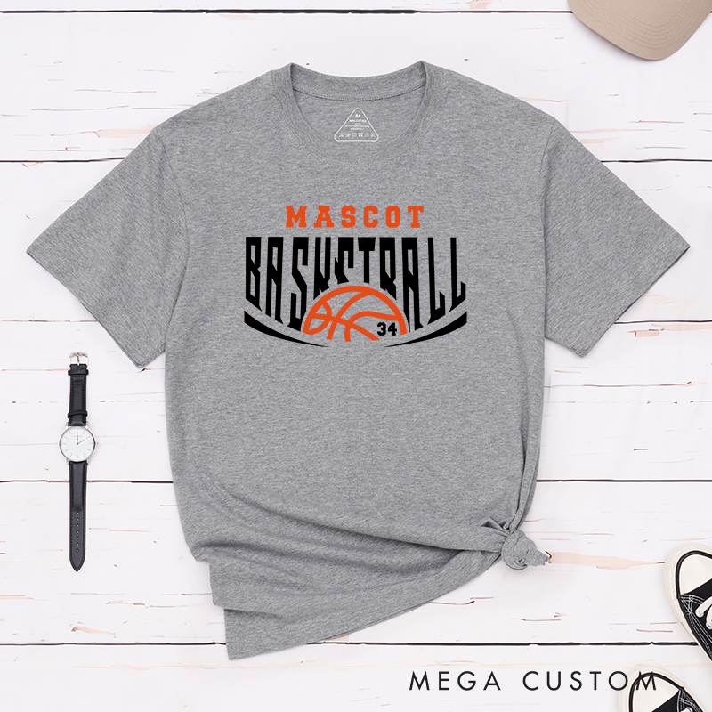 Personalized Basketball T-Shirt with Custom Name and Number for Men and Women