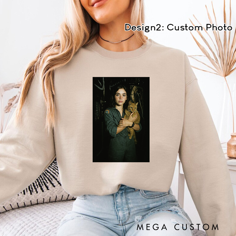 Personalized Sci-Fi Horror Movie Classic Sweatshirt Horror Film Crewneck Movie Shirt