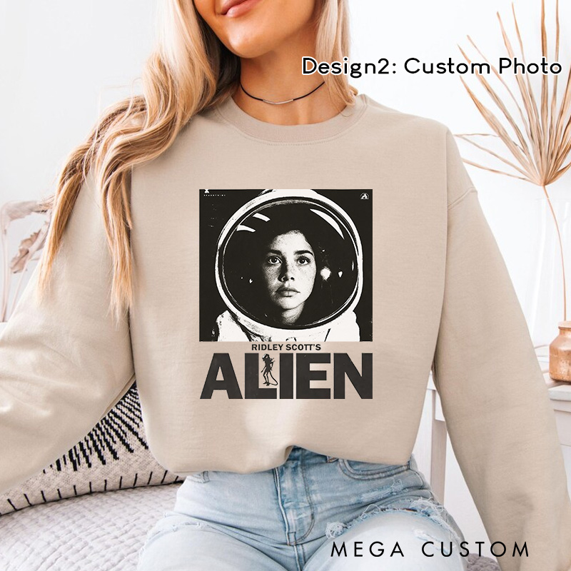 Personalized Sci-Fi Galaxy Movie Classic Sweatshirt Horror Film Crewneck Movie Shirt