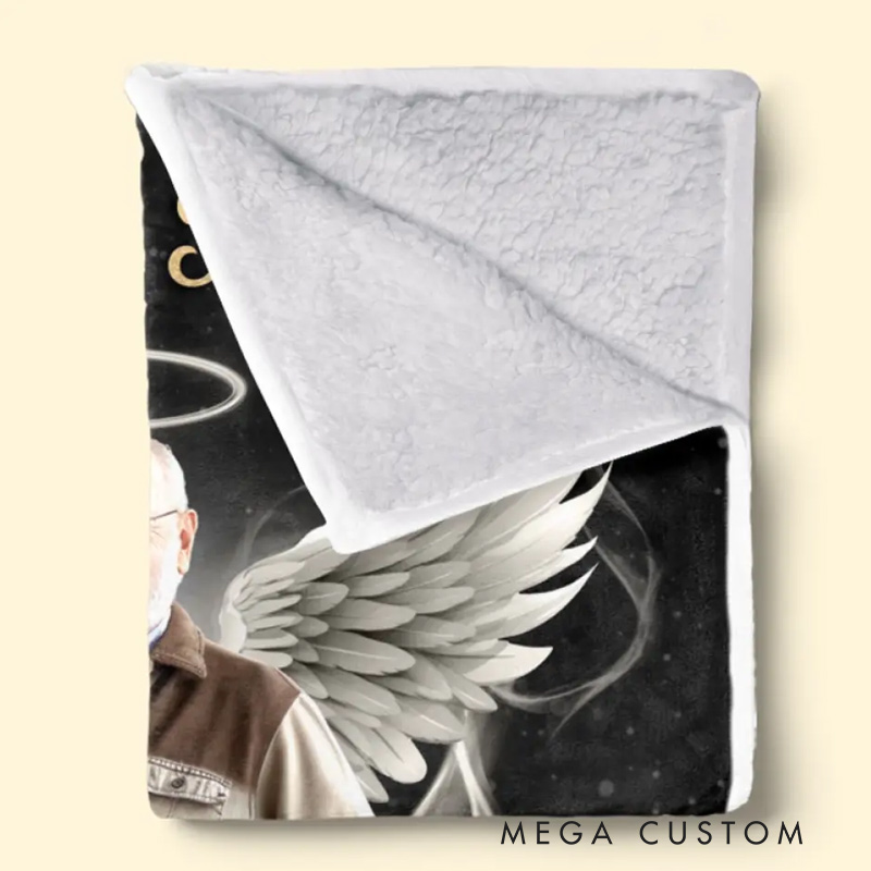 Personalized Photo Blanket Some Memories Are Created With Hugs Christmas Memorial Sympathy Gifts for Family Members 