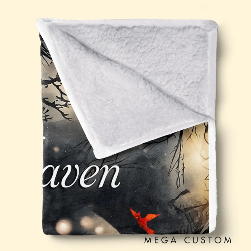 Personalized Photo Memorial Blanket The Love Of A Family Is A Life's Greatest Blessing Christmas Sympathy Gifts for Family Members 