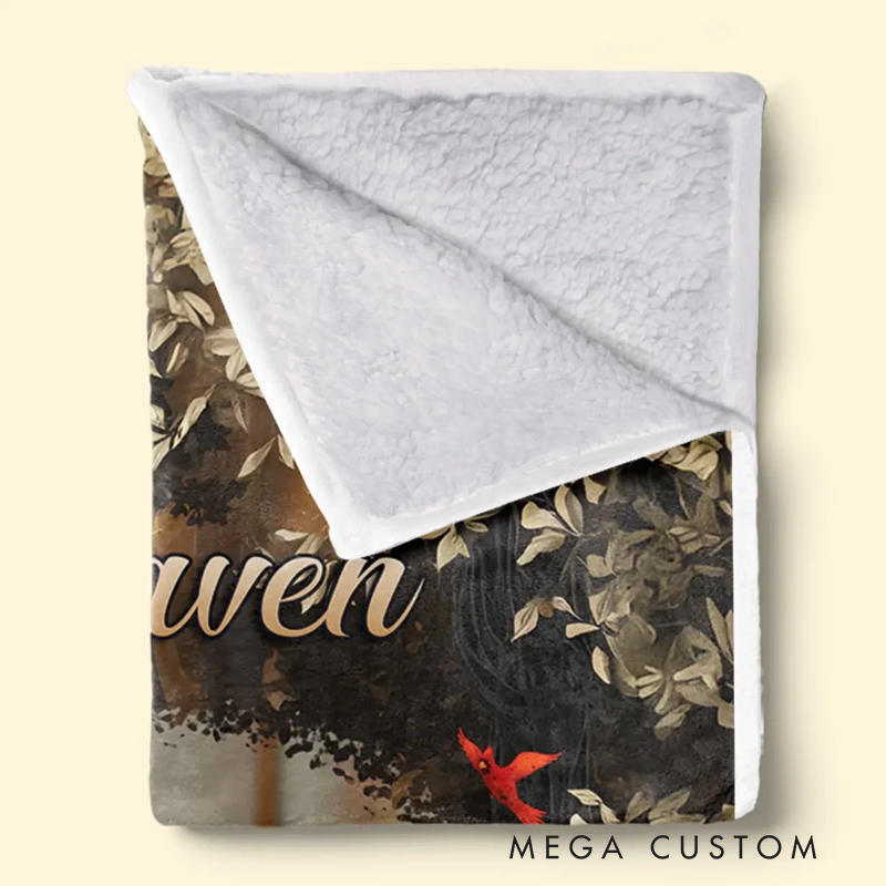 Personalized Photo Memorial Blanket Your Love Is Still My Guide Christmas Sympathy Gifts for Family Members 