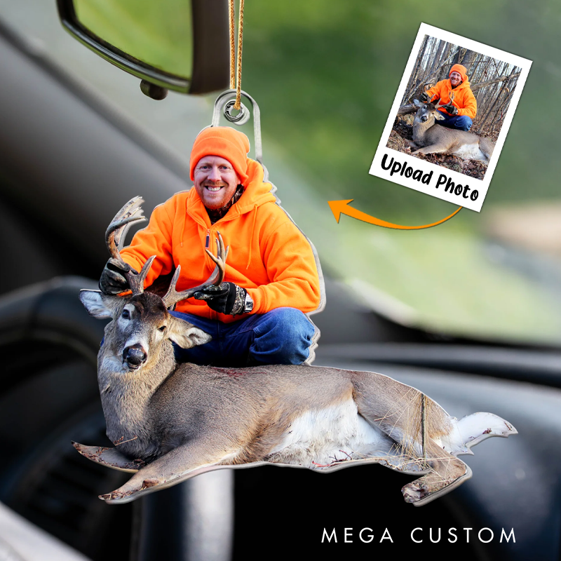 Personalized Custom Photo Ornament For Hunting Lovers Hunting Ornament for Christmas Gift