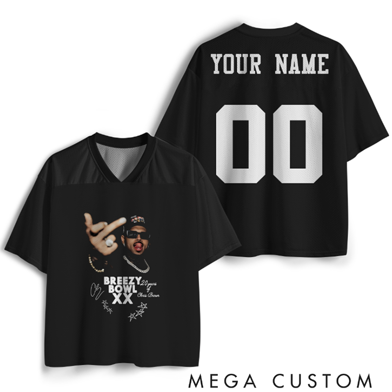 Personalized Football Jersey Mesh Concert Outfit Concert Shirt Gift for Fans Country Music