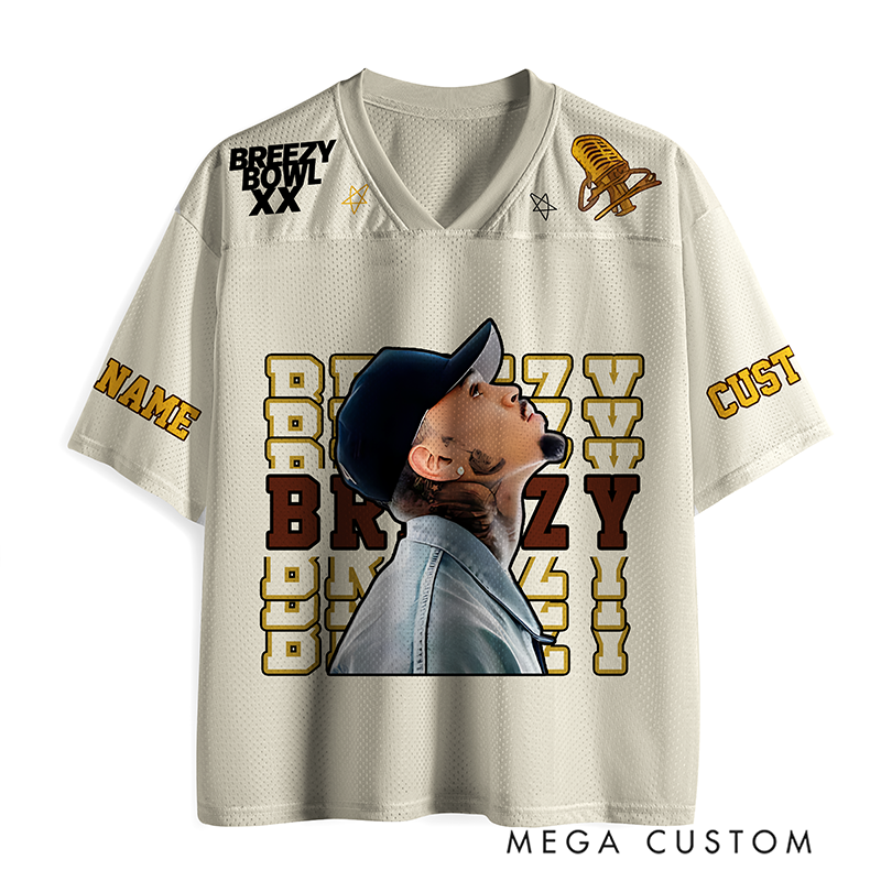 Personalized Football Jersey Mesh Concert Outfit Concert Shirt Gift for Fans Country Music