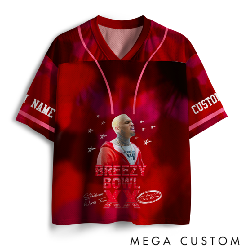 Personalized Hip Hop Music Tour Jersey Football Jersey Mesh Concert Outfit Concert Shirt Gift for Fans Country Music