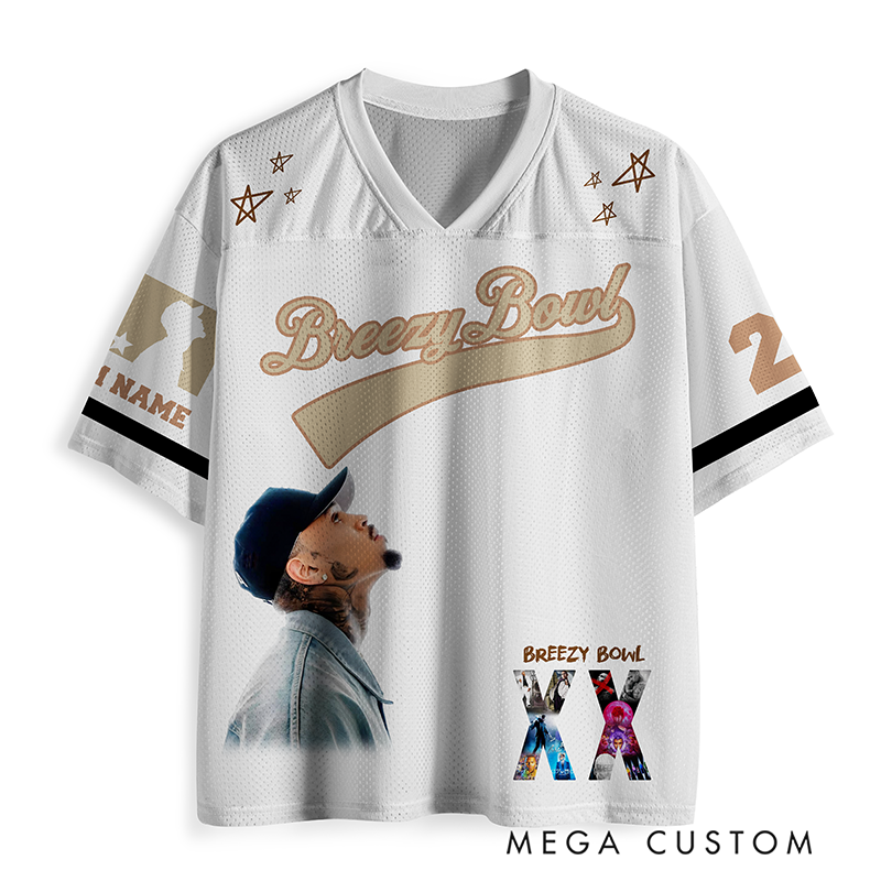 Personalized Hip Hop Music Tour Jersey Football Jersey Mesh Concert Outfit Concert Shirt Gift for Fans Country Music