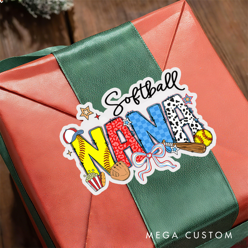 Personalized Sporty Gift Stickers with Custom Name and Title