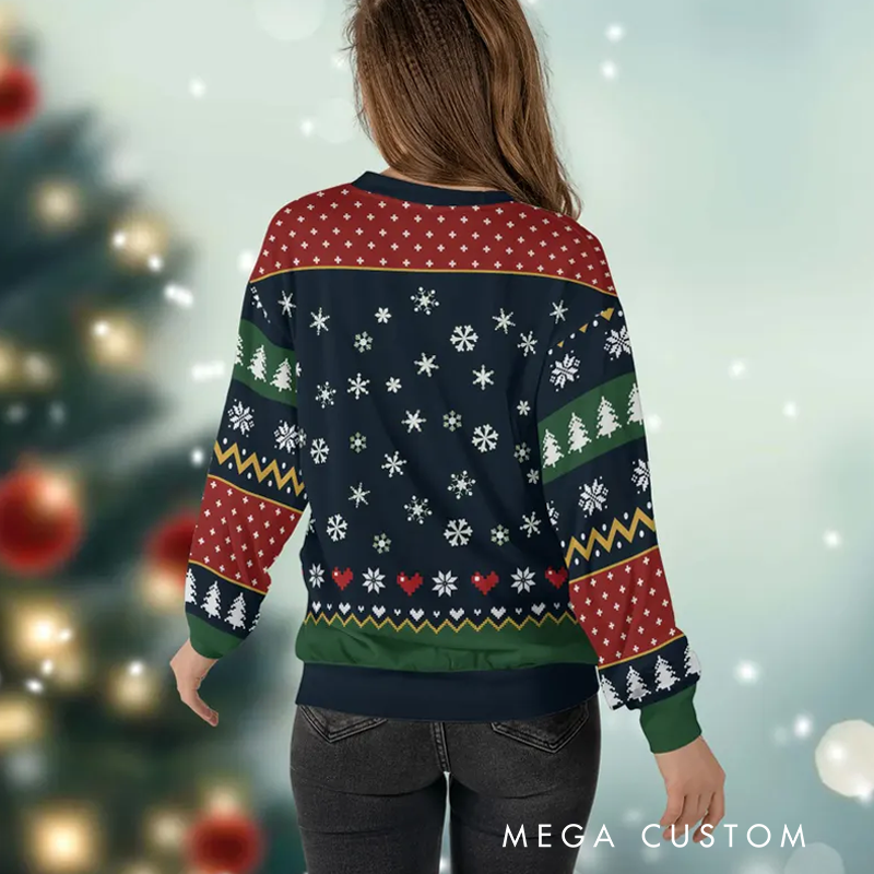 Personalized Ugly Sweater It's Never Too Early for Christmas Music Music Christmas Sweater Song Fan Family Sweater