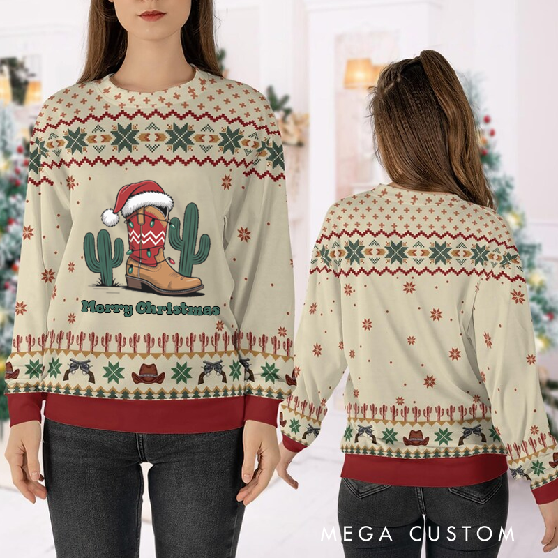 Personalized Ugly Sweater Music Christmas Sweater Song Fan Family Sweater