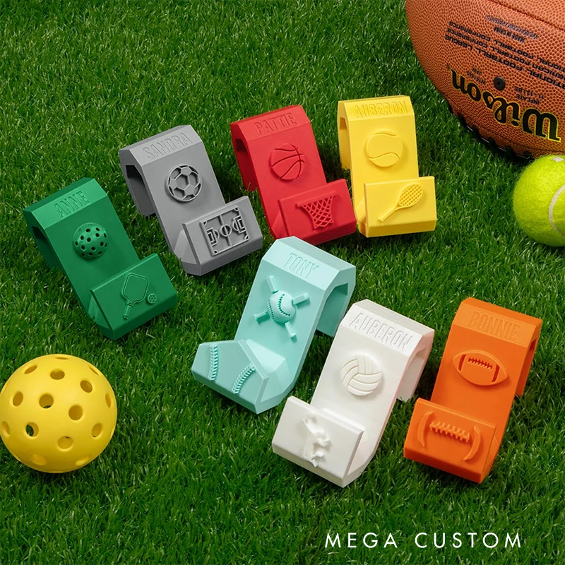 Personalized Sports Fence Hook with Custom Name