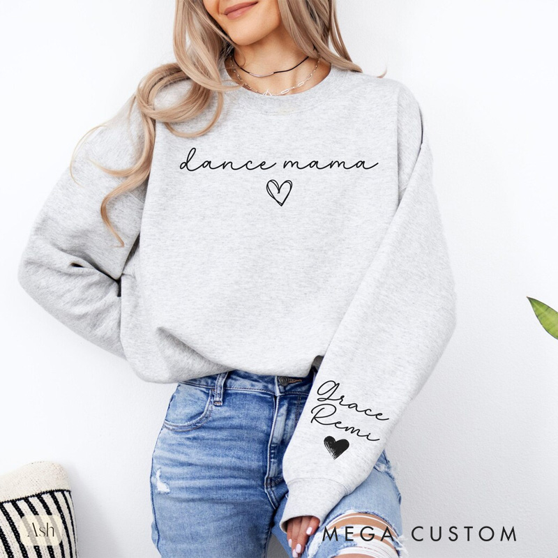 Personalized Cozy Dance Mama Classic Sweatshirt Horror Film Crewneck Dance Lover Shirt for Dance Team