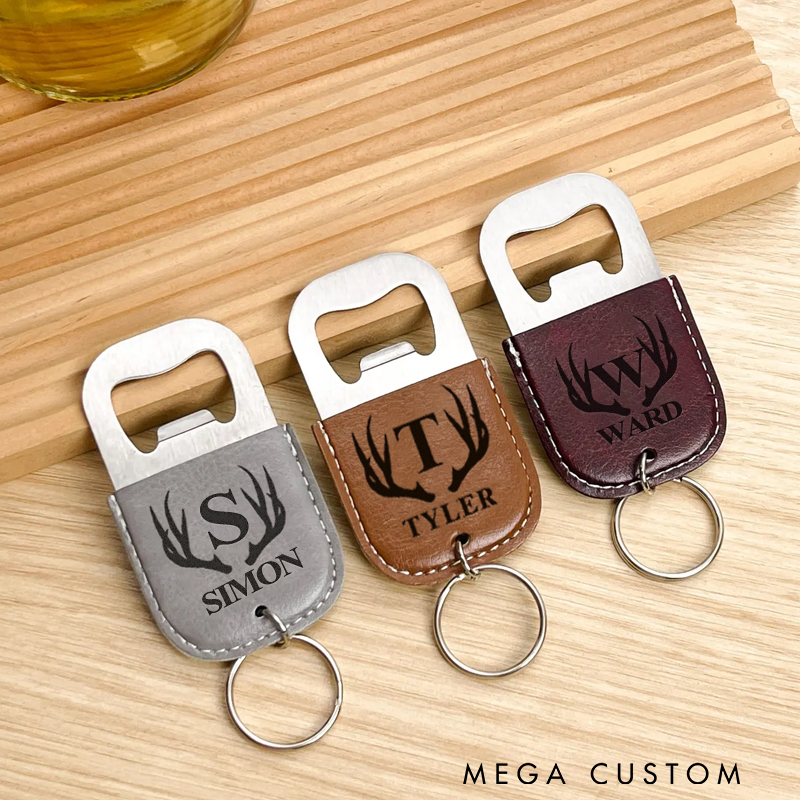 Personalized Bottle Opener Keychain Duck Hunting Gifts Deer Hunting Gifts Men