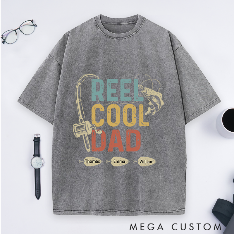 Personalized Fishing T-Shirt Unisex T-Shirt Reel Cool Dad Design Father's Day Gift Perfect Gift for Fisherman on Father's Day